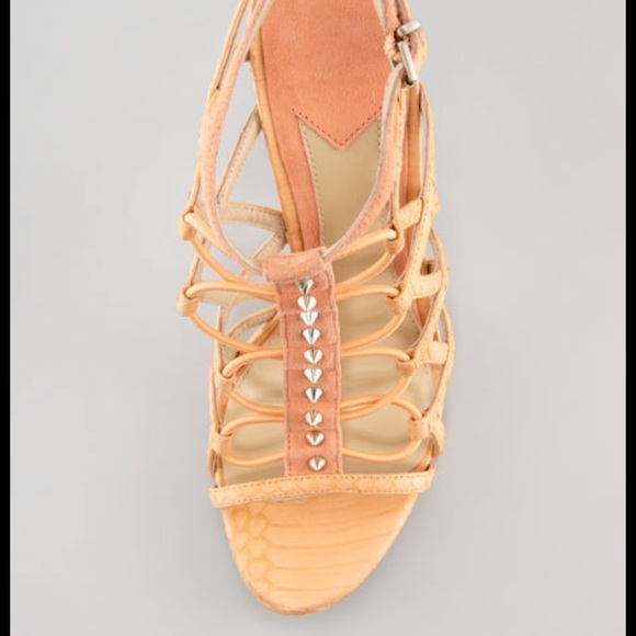 B Brian Atwood Mirante Studded Cage Sandal - Picture 4 of 9